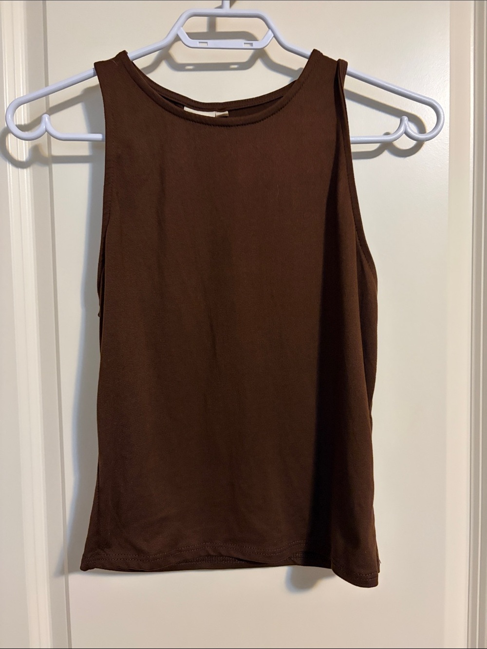 Everyday Ribbed Tank Top in Brown